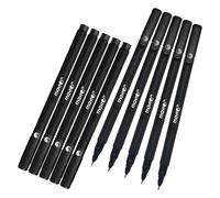 CELL BLACK Ballpoint Pens, 0.7mm Fine Point, Pack of 10, Mavro-ST Biro Ball Pens, Smooth Writing, School Office Home Every day Pens, ZOFAX Black Ball Pen