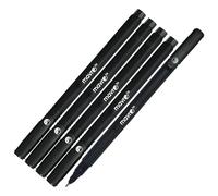 CELL BLACK Ballpoint Pens, 0.7mm Fine Point, Pack of 5, Mavro-ST Biro Ball Pens, Smooth Writing, School Office Home Every day Pens, ZOFAX Black Ball Pen