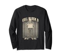 Cell Block D Funny Spreadsheet Accountant Office Humor Long Sleeve T-Shirt