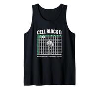 Cell Block D Funny Spreadsheet Accountant Office Humor Tank Top