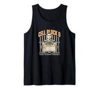 Cell Block D Funny Spreadsheet Accountant Office Humor Tank Top