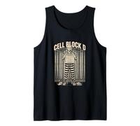 Cell Block D Funny Spreadsheet Accountant Office Humor Tank Top