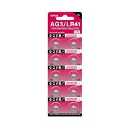 Cell Coin Button Battery 1.55V AG3 LR41 SR41W 357, 10 pieces