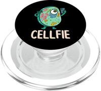 Cell Fie Funny Cellfie Selfie Biology Science Teacher PopSockets PopGrip for MagSafe
