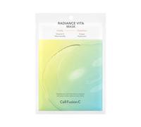 Cell Fusion C Radiance Vita Mask 5 Ea, Glutathione + Vitamin C + Hyaluronic Acid - Brightening Mask for Radiant Skin