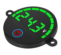 Cell Level Display DC 7-55V LED Gauge for LiFePO4 Ternary Batteries Memory Function(Green)