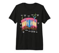 Cell Membrane Structure Biology Science Education Men Women Premium T-Shirt