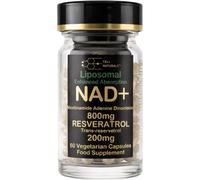 Cell Naturals Liposomal NAD+ 800mg Resveratrol Capsules 60 Capsules