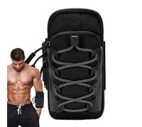Cell Phone Arm Holder | Arm Bag Phone Sports Armband | Adjustable Strap, Reflective Key Holder Running Arm Band, Waterproof Bag for Running, Walking & Gym Workout