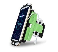 Cell Phone Armband Case Workout Running Phone Holder Sports Arm Band for Samsung Galaxy S25/S24/S23/S22/S21/S20/Note 20/A15/A35/A54/A55/A56 iPhone 16/15/14/13/12/11/SE/XR Google Pixel 9/8/7/6 (Green)