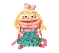 Cell Phone Bag Knitted Sausage Mouth Funny Pouch