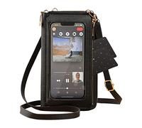 Cell Phone Bag, Travel Handbags Anti-Theft for Women, Zipper Bag with Clear Window for Phones, Phones