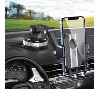 Cell phone car Mount, Suction Cup Cell Phone Holder Stand, Universal Dashboard/Windshield/Window Phone Holder One-Button Pop-up Strong Suction Cell Phone Car Mount (2024)