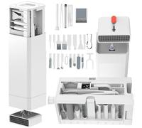 Cell Phone Cleaning Kit, iPhone Cleaning Kit for Charging Port Cleaner Keyboard Cleaning Kit for Airpods/Android/USB C/Earbuds/Laptop/iPad/Camera Lens with Stylus Pen, SIM Tool, Screen Brush (White)