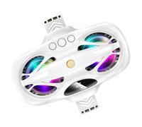 Cell Phone Cooler, Mobile Phone Cooler for Gaming | Adjustable Fan Quiet Phone Cooler, 3 Mode Phone Fast Cooling Fan LED Display for Online Shopping and Video Broadcasting