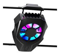 Cell Phone Cooler Semiconductor Silent Cooling Back Clip Portable Phone | Rechargeable Wireless Portable Cooling Fan for Live Streaming Outdoor Vlog Mobile Game Playing Games Watching Vid