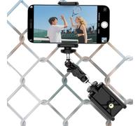 Cell Phone Fence Holder - Versatile Adjustable Mount for Sports Recording, Sturdy Bracket with Rotating Grip, Phone Clamp for Baseball, Softball, Tennis, Playground, Game Training, Video Capture