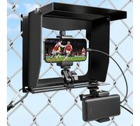 Cell Phone Fence Mount with Adjustable Shade and Power Clip for Game Changer Mounting Kit for iPhone, Samsung, Mevo Start, GoPro and Other Action Cameras,for Recording Baseball,Softball,Football