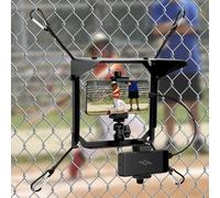 Cell Phone Fence Mount with Shade, Fence Mount with Power Bank Clip for iPhone, Samsung, GoPro, Mevo Start and Other Action Cameras, Game Changer Mounting Kit for Baseball, Tennis
