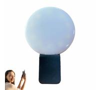Cell Phone Fill Light - Clip LED | Pocket Selfie Light, ABS+PC, 3 Dimmable Modes, Soft Cool Light, Built-in Battery, 4x3x5.8cm, Portable for Phones, Tablets and Lap