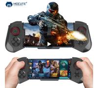 Cell Phone Gamepad Joystick For iPhone Android Control Bluetooth Controller Trigger Pubg Mobile Game Pad Gaming Cellphone Mando Style C Black