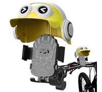 Cell Phone Holder, Handlebar Bicycle Phone Mount, 5.12 Inches Wide Helmet Cap, Gps Navigation Entertainment Viewing Stand for Cycling, Riders Who Value Both Safety and Functionality