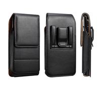 Cell Phone Holster with Belt Clip/Loops for iPhone 16 Pro Max, Moto G 5G, G Play, G Stylus 5G, G Power 2025, One 5G, Samsung Galaxy S25 Ultra, S24 FE, A17 A16 A05s A26 A36 A56 A06 (Black, XL)