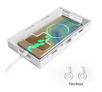 Cell Phone Jail Lock Box Enhance Focus, Control Stylish Holder Prison Cage Improve Discipline, Student Self Control Mobile Lock Storage Device, Lock Box for Phone Management Productivity