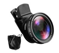 Cell Phone Lens, HD Lens for Smartphones - 0.45X Wide Angle 15x Super Macro Phone Lens Kit, Super Macro Lens Kit, Clip Cell Phone Photo Camera for All Smartphones