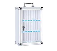 Cell Phone Locker Box, Aluminum Alloy Storage Cabinet for Classroom, Portable Design for Easy Carrying
