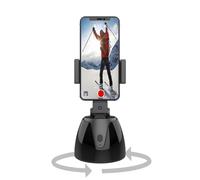 Cell Phone - Portable Smartphone Stabilizer Clamp, Vlogging Recording Support Tool | 360 Degree Rotation Handheld Holder With Face Object Tracking Feature For Live Streaming Video
