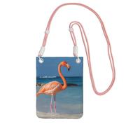 Cell Phone Purse Beach Flamingo Crossbody Bags Waterproof Cell Phone Bag Shoulder Handbag for Women
