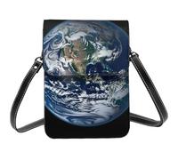 Cell Phone Purse Blue Marble Earth Crossbody Bags Waterproof Cell Phone Bag Shoulder Handbag for Women