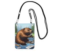 Cell Phone Purse Busy Beaver Cartoon Crossbody Bags Waterproof Cell Phone Bag Shoulder Handbag for Women