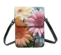 Cell Phone Purse Colorful Daisy Flower Crossbody Bags Waterproof Cell Phone Bag Shoulder Handbag for Women