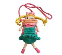 Cell Phone Purse - Cute Knitted Sausage Mouth Phone Pouch, Crocheted Shoulder Bag | Purse for Key Card Makeup Women Girls Outdoor Travel Camping Commuting