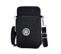 Cell Phone Purse for Women Waterproof Shoulder Bag Oxford Cloth Purse Mini Cell Phone Holder Zipper Adjustable Strap | EL, Black, Se référer à la description