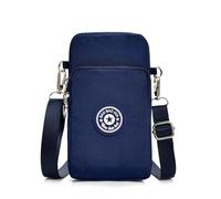 Cell Phone Purse for Women Waterproof Shoulder Bag Oxford Cloth Purse Mini Cell Phone Holder Zipper Adjustable Strap | EL, Navy Blue, Se référer à la description