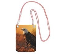 Cell Phone Purse Golden Sunset Bald Eagle Crossbody Bags Waterproof Cell Phone Bag Shoulder Handbag for Women
