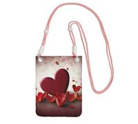 Cell Phone Purse Hearts with Love Crossbody Bags Waterproof Cell Phone Bag Shoulder Handbag for Women, Pink, One Size