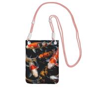 Cell Phone Purse Japan Fancy Koi Carp Fishes Crossbody Bags Waterproof Cell Phone Bag Shoulder Handbag for Women