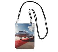 Cell Phone Purse Red Carpet Airplane Crossbody Bags Waterproof Cell Phone Bag Shoulder Handbag for Women, Black, One Size