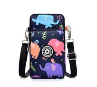 Cell Phone Purse, Waterproof Cross Body Phone Bag With Zipper, Lightweight Oxford Cloth Bag Mini Pouch Purse Best Gift Idea For Storing Money, elephant, Refer to description