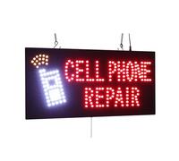 Cell Phone Repair Sign, TOPKING Signage, LED Neon Open, Store, Window, Shop, Business, Display, Grand Opening Gift