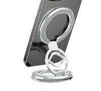 Cell Phone Ring Holder Stand, Magnet Cell Phone Grip Stand Finger Ring, Foldable 360 Degree Rotation Smartphone Mount for Video Watching Garage Workouts Recording Home