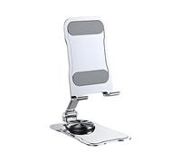 Cell Phone Stand,Foldable Desk Cell Phone Holder | Rotating Support Small Smartphone Bracket for Filming Photography Streaming Vlogging Bedside Kitchen Workplace Home Travel