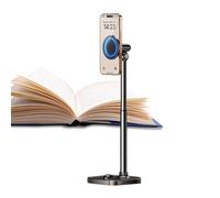 Cell Phone Stand for Desk - Magnetic Top-Down Holder | Adjustable Height Tablet and Phone Stand | Telescopic Metal Desktop Mount for Live Streaming, Video Recording, Zoom Meetings