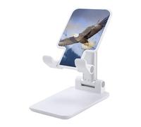 Cell Phone Stand for Desk Office Foldable Mobile Phone Holder Adjustable Cellphone Stand Bald Eagle Flying Phone Stand Portable Non-Slip Desktop Smartphone Holder Compatible with All Cellphone