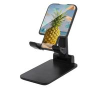 Cell Phone Stand for Desk Office Foldable Mobile Phone Holder Adjustable Cellphone Stand Beach Geometric Pineapple Phone Stand Portable Non-Slip Desktop Smartphone Holder Compatible with All Cellphone