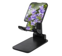 Cell Phone Stand for Desk Office Foldable Mobile Phone Holder Adjustable Cellphone Stand Campanula Butterflies Phone Stand Portable Non-Slip Desktop Smartphone Holder Compatible with All Cellphone